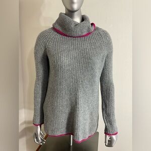 Bartolini Turtle Neck Sweater Grey Wool/Cashmere Blend Women’s Size Xsmall Italy